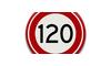 Verkeersbord RVV - A01-120 Maximum snelheid 120 km per uur breed